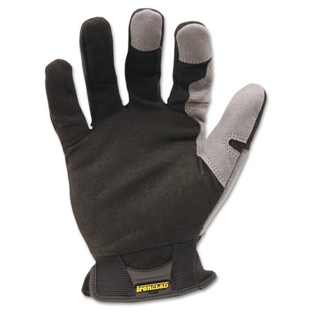 IRONCLAD PERFORMANCE WEAR Workforce Glove, X-Large, Gray/Black, Pair WFG-05-XL